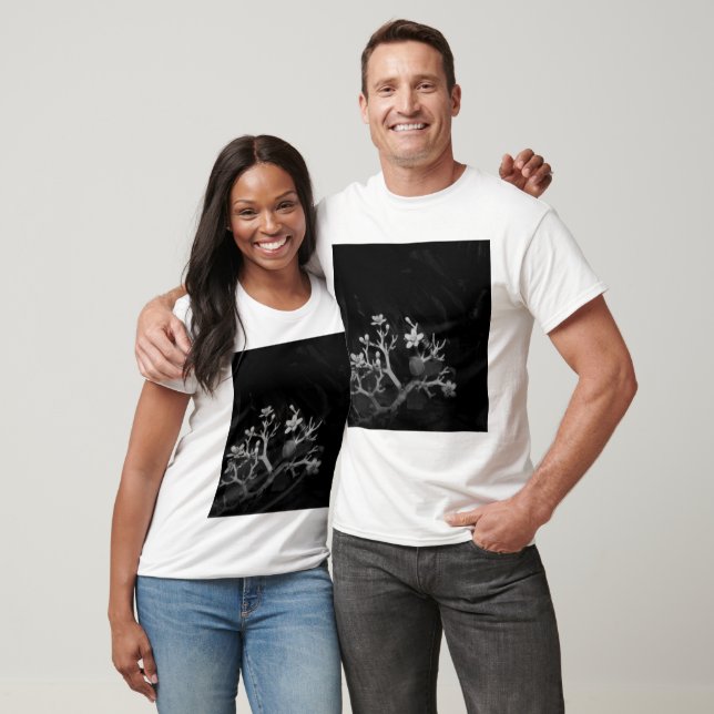 T-shirt N&B - Jatropha podagrica (Unisexe)