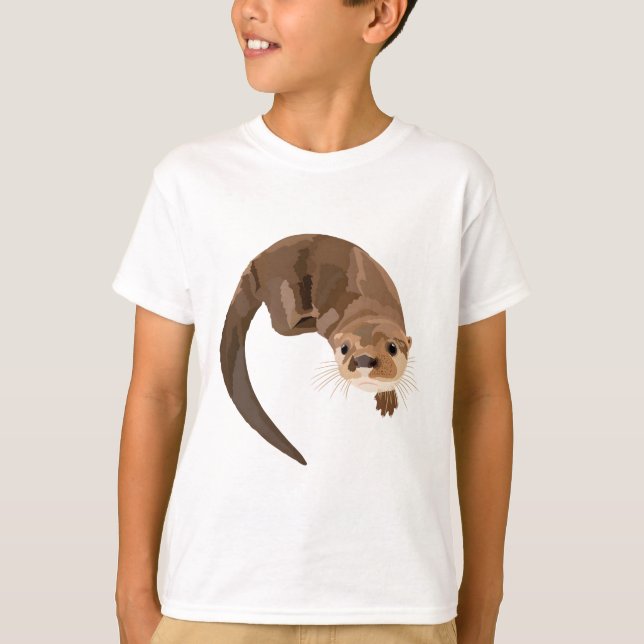 T-shirt N est pour le Otter de la rivière néotropicale (Devant)