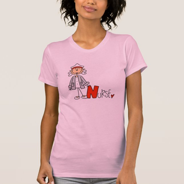 T-shirt N est pour l'infirmière (Devant)