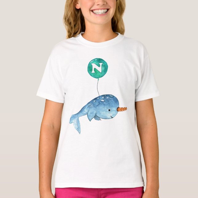 T-shirt N est pour NARWHAL (Devant)