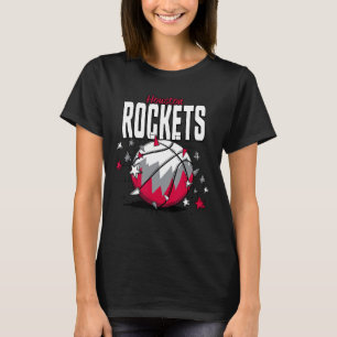 T-shirt N Houston Rockets Croquis étoiles de Doodle 