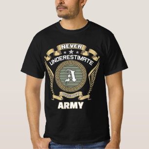 T-shirt N sous-estimez jamais le pouvoir d'une ARMY