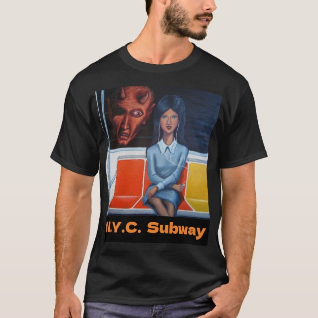 T-shirt N.Y.C. tee - shirt de métro (Devant)