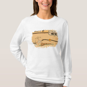 T-shirt NA, États-Unis, Arizona, Holbrook Route 66 fresque