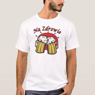 T-shirt Na Zdrowie Toast Avec Mugs De Bière
