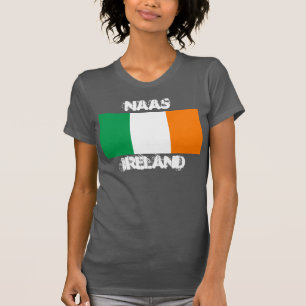T-shirt Naas, Irlande avec drapeau irlandais