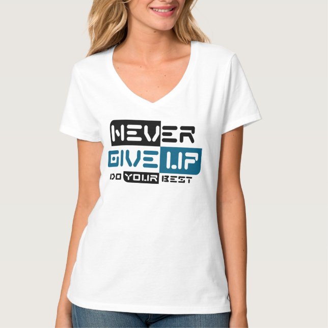 T-shirt N'abandonne jamais (Devant)
