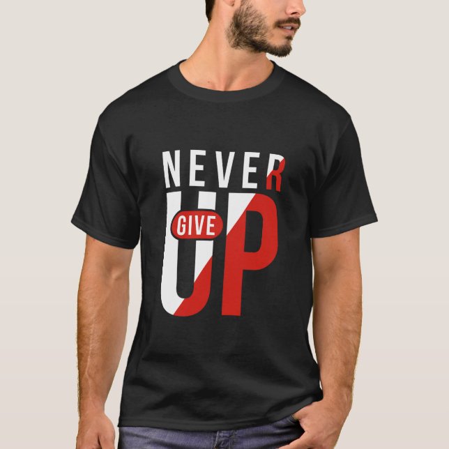 T-shirt n'abandonne jamais (Devant)
