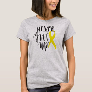 T-shirt N'ABANDONNEZ JAMAIS Bella des femmes+Dessus de