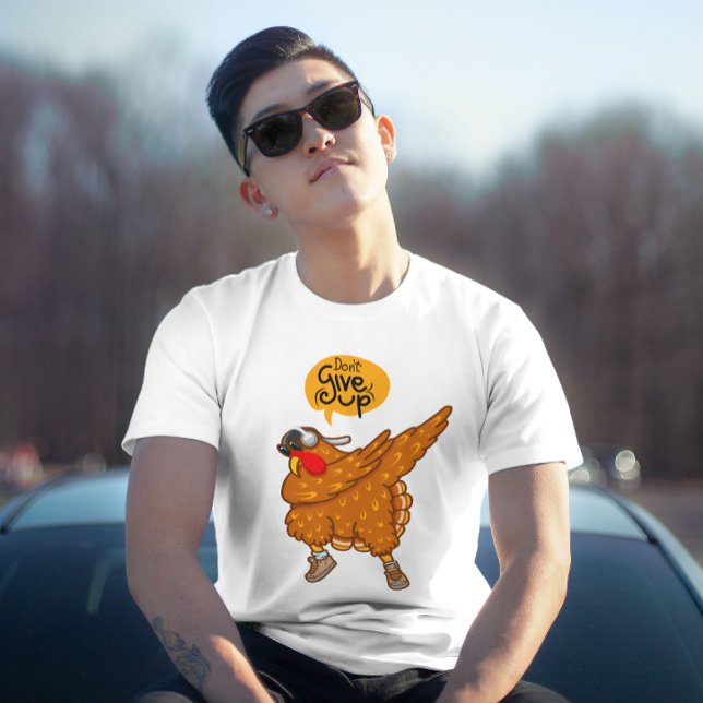 T-shirt N'abandonnez pas | Graphique motivationnel (Créateur téléchargé)