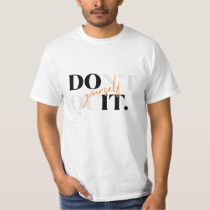 T-shirt N'abandonnez pas la typographie design hommes T-sh