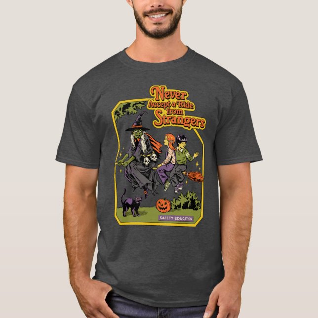T-shirt N'acceptez jamais un trajet (Devant)