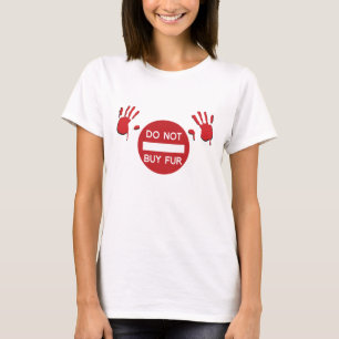 T-shirt N'achetez pas de fourrure