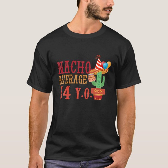 T-shirt Nacho Âge Moyen 54 Ans Naissance Joyeux Cinco (Devant)