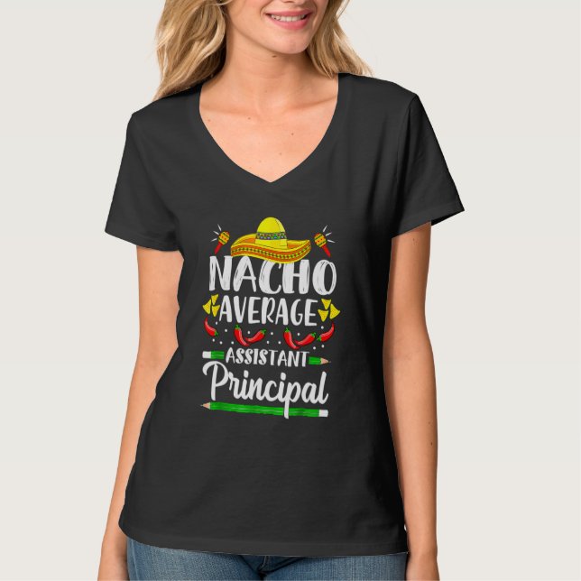 T-shirt Nacho Assistant Moyen Principal Cinco De Mayo Te (Devant)