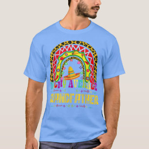 T-shirt Nacho Grand-Père Moyenne Cinco De Mayo Arc En Ciel