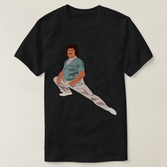T-shirt Nacho Libre Ce Sont Mes Vêtements De Loisirs Stick (Design devant)
