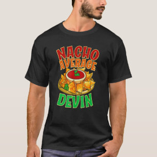 T-shirt Nacho Moyen Nom de Devin Taco Surnom Nourriture M