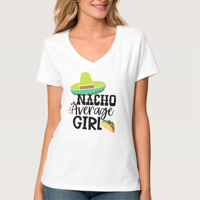 T-shirt Nacho Moyenne Anniversaire Fille - Cinco De Mayo F (Devant)