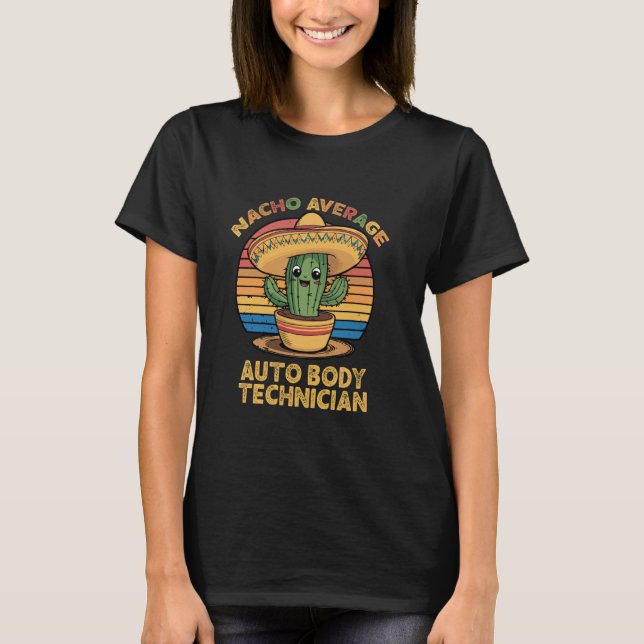 T-shirt Nacho Moyenne Auto Corps Technicien Mexicain Cinco (Devant)