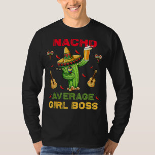 T-shirt Nacho Moyenne Fille Boss Cinco De Mayo Partie Mexi