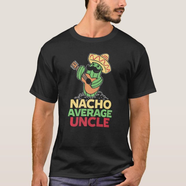T-shirt Nacho Moyenne Oncle Mexique Meilleur Oncle Mexicai (Devant)