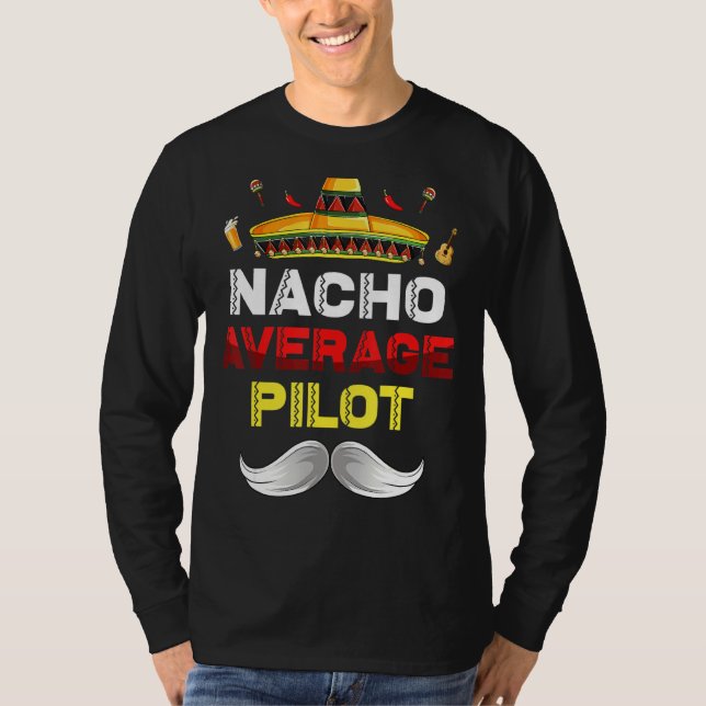 T-shirt Nacho Moyenne Pilote Gnome Funny Cinco De Mayo Mex (Devant)