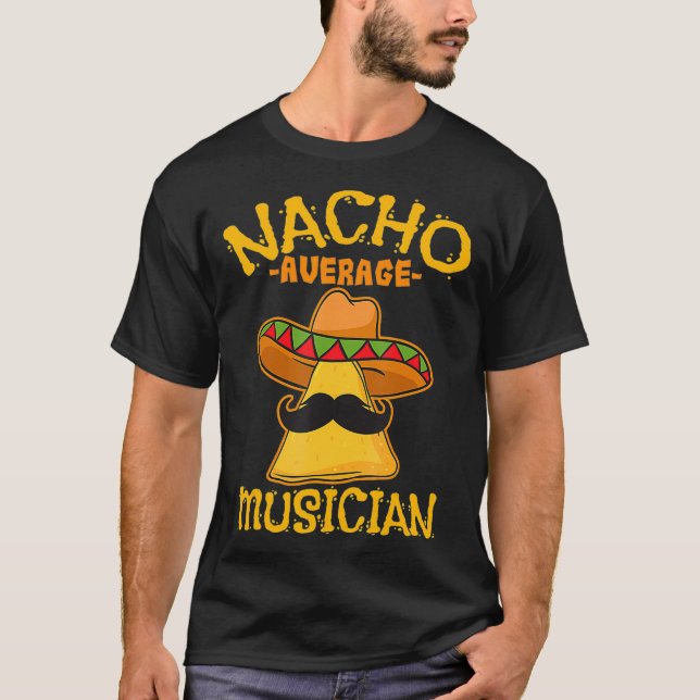 T-shirt Nacho Musicien moyen Interprète Mexicain Cinco (Devant)