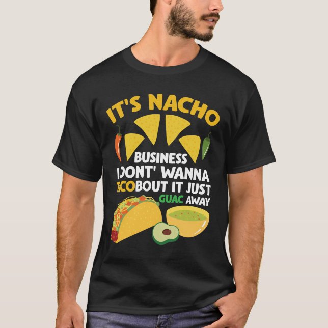 T-shirt Nacho Taco Guacamole Dip Restauration rapide Cinco (Devant)