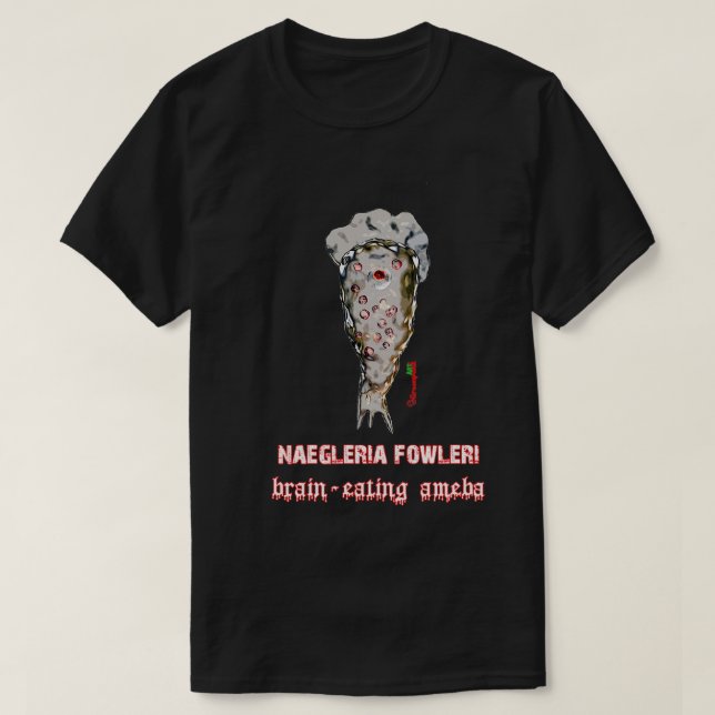 T-shirt Naegleria Fowleri Braineat ameba (Design devant)