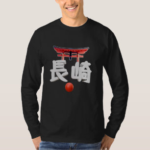 T-shirt Nagasaki Kanji Torii Porte Japonaise