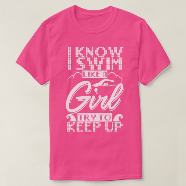 T-shirt nage Cadeau de natation 5 (Design devant)