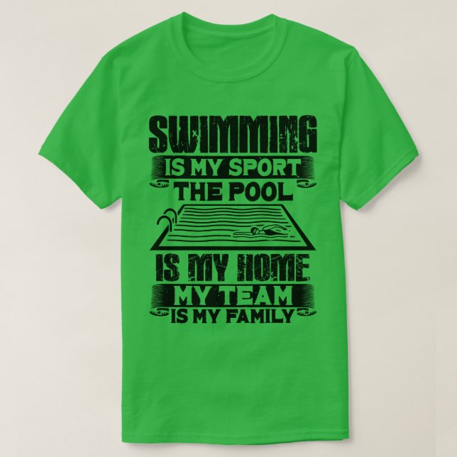 T-shirt nage Cadeau de natation 6 (Design devant)