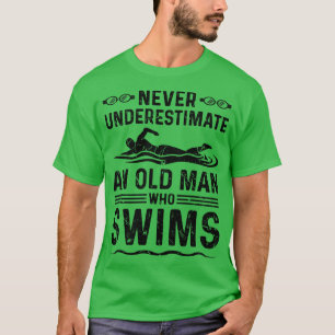 T-shirt Nage du vieil homme nager