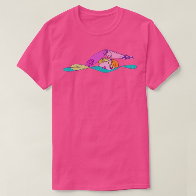 T-shirt Nage en eau libre sur (Design devant)