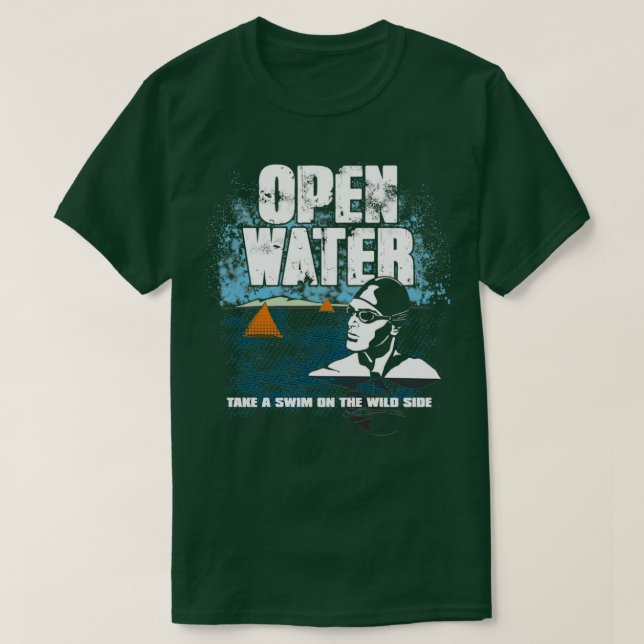 T-shirt Nage et triathlon en eau libre pour hommes (Design devant)