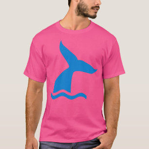 T-shirt Nageoire de baleine bleue