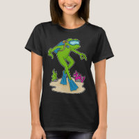 Nageoires de plongeur de grenouille
