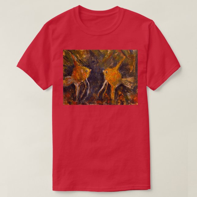 T-shirt Nager Comme Le Poisson Romance (Design devant)