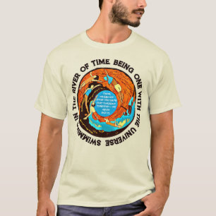 T-shirt Nager dans la rivière du temps Philosophique
