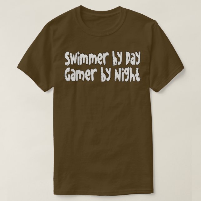 T-shirt Nager par Jeu de Jour par Nuit (Design devant)
