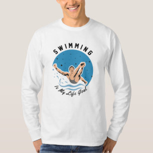 T-shirt nageur - La natation est mon objectif de vie