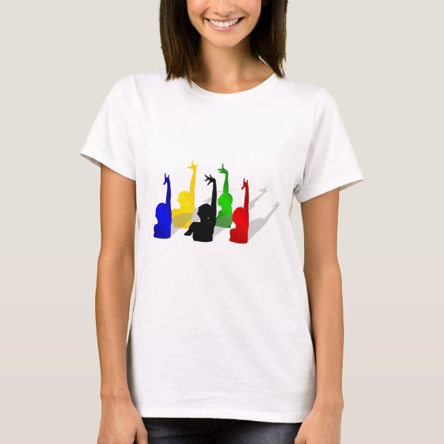 T-shirt Nageurs synchronisés par natation synchronisés (Devant)