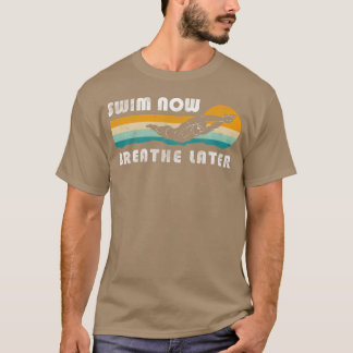 T-shirt Nageuse Athlète d'eau Sport de natation fille drôl