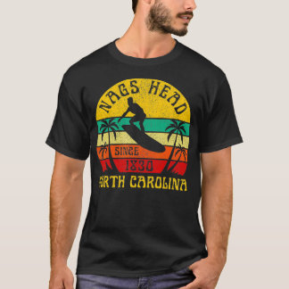 T-shirt Nags Head Beach North olina Surfing Ocean V