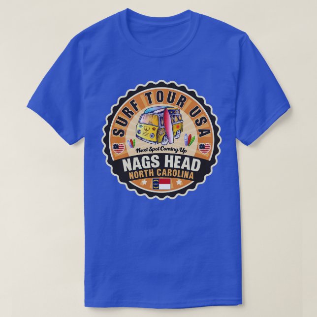 T-shirt Nags Head Caroline du Nord 1 (Design devant)