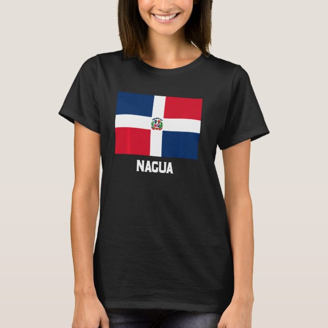 T-shirt Nagua République dominicaine Drapeau Emblem Escudo (Devant)