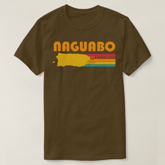 T-shirt Naguabo Porto Rico Souvenir Vintage (Design devant)
