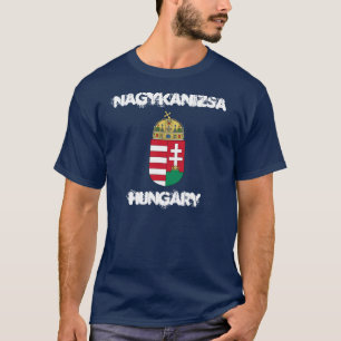 T-shirt Nagykanizsa, Hongrie avec le manteau des bras