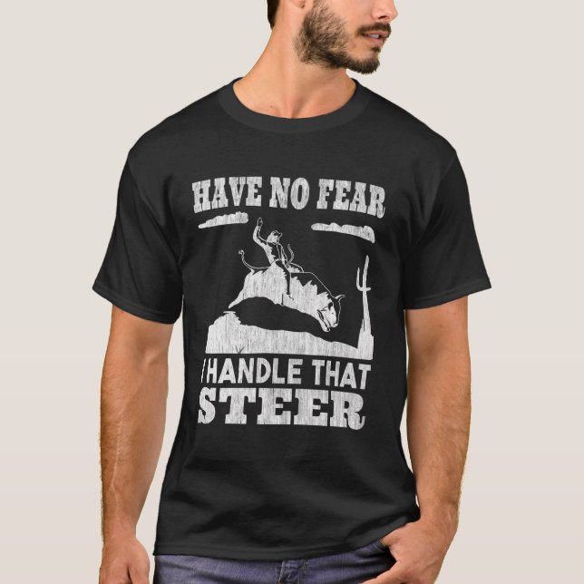 T-shirt N'Ai Pas Peur Que Je Manque Que Steer Hommes Vinta (Devant)